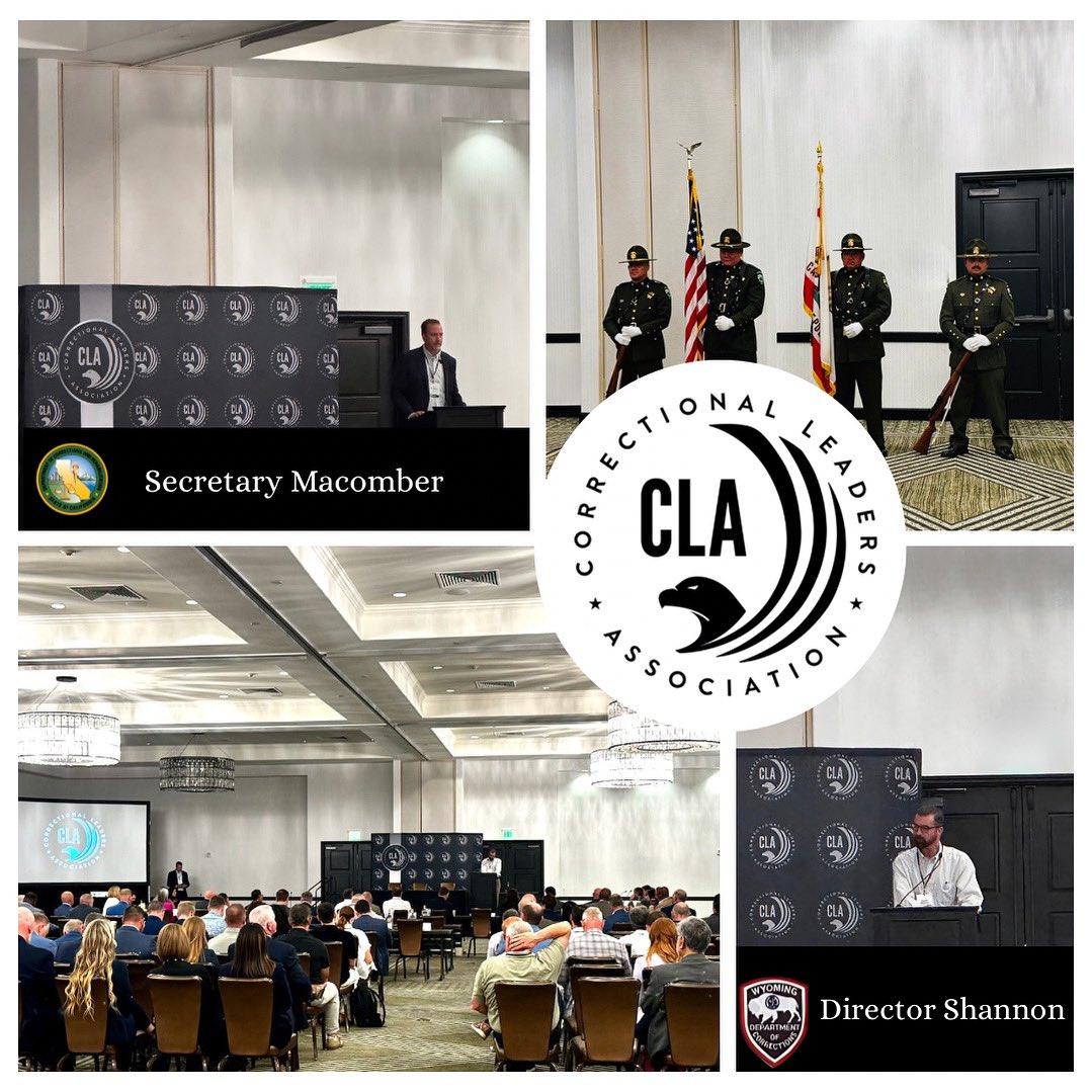 Correctional Leaders Assn (@claleadership) on Twitter photo The CLA 2025 Western Region Meeting in Napa, CA is off to a great start! 🌄✨
Day 1 opened with remarks from Secretary Jeff Macomber (<a href="/CACorrections/">CA Corrections</a>) & Director Dan Shannon (Wyoming DOC). 👏
Big thanks to the Napa County Sheriff’s Office Honor Guard for presenting the colors. The CLA 2025 Western Region Meeting in Napa, CA is off to a great start! 🌄✨
Day 1 opened with remarks from Secretary Jeff Macomber (<a href="/CACorrections/">CA Corrections</a>) & Director Dan Shannon (Wyoming DOC). 👏
Big thanks to the Napa County Sheriff’s Office Honor Guard for presenting the colors.