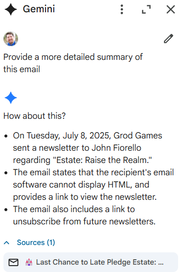 Google Gemini for the win...