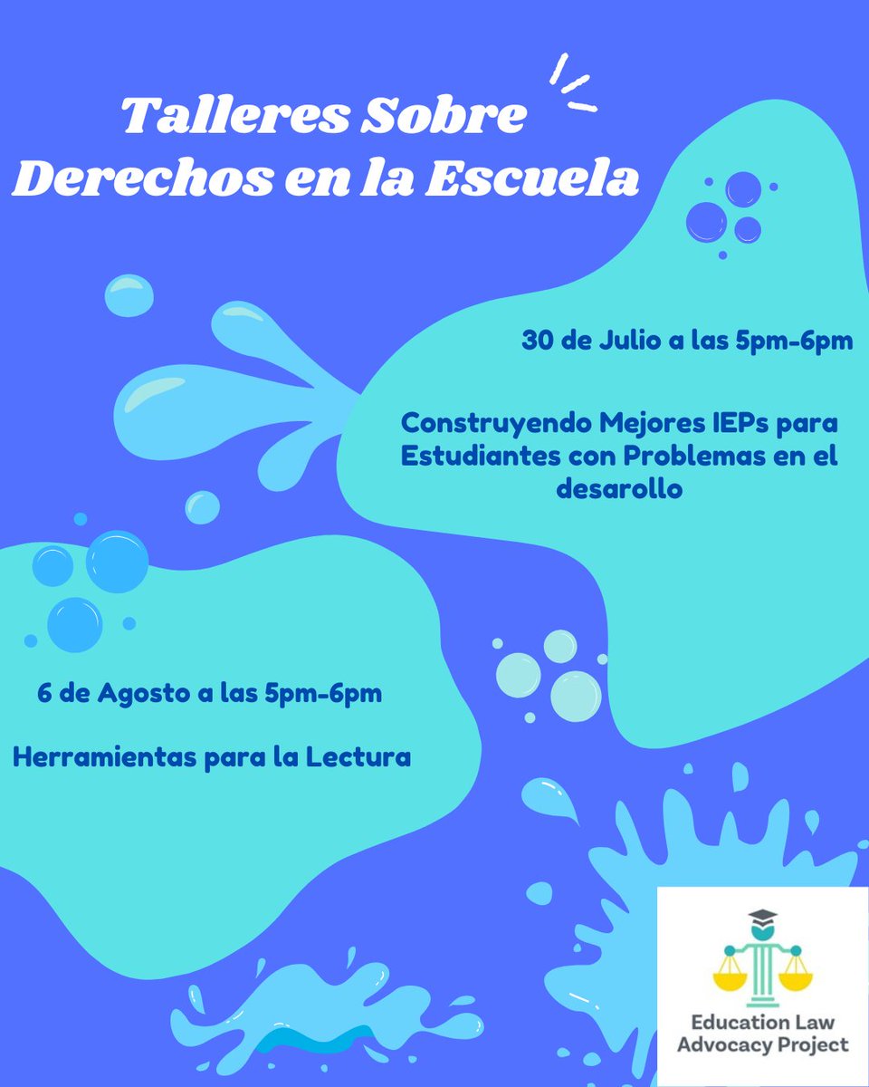 elap_smrls's tweet image. We hope you&apos;re staying cool this summer! We are holding virtual trainings on Special Ed topics soon. We want to see you and answer your questions! Register at the link in our bio 🏝️🌊