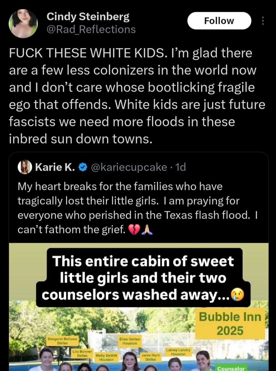 ThatUmbrella's tweet image. This POS mocking deceased kids because theyre white.
Some weirdos are worth hating.