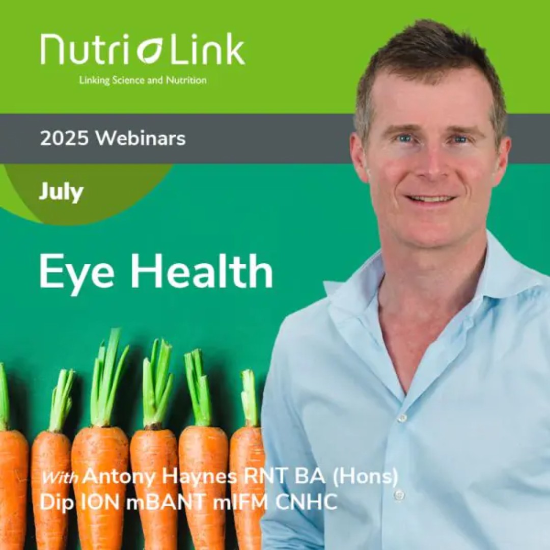NutriLink's tweet image. 🗓️ Date: Wednesday, 16th July 2025
🕛 Time: 12:00–1:30pm GMT (1 hr presentation + 30 min live Q&amp;amp;A)

🎯 Reserve your spot now (login required to register):
👉 nutrilink.co.uk/eye-health-wit…

#EyeHealth #FreeWebinar #VisionSupport #NutritionalTherapy #AntonyHaynes #NutriLink