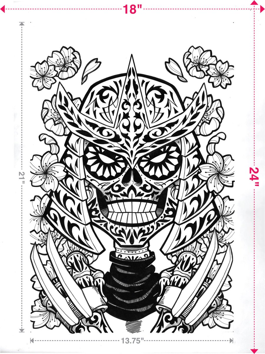 Since a few people have asked, here’s what the ORIGINAL ART for that Shredder piece looks like.