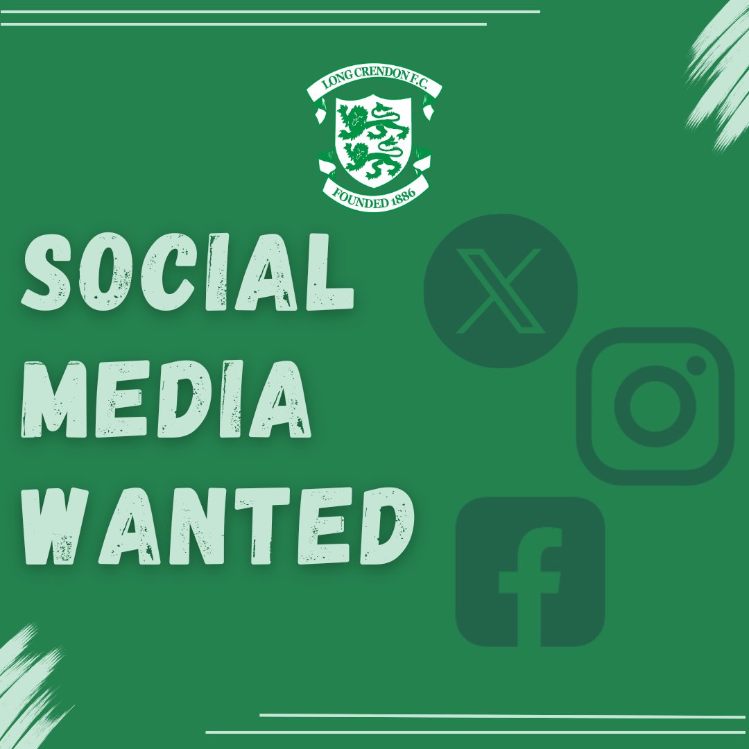 🚨Social Media Wanted 🤳🏻

We're looking for someone to help manage our social media channels, website and e-programmes on matchdays. 

While experience would be useful it's not essential so if you're interested, or want more information, please get in touch! 💚
