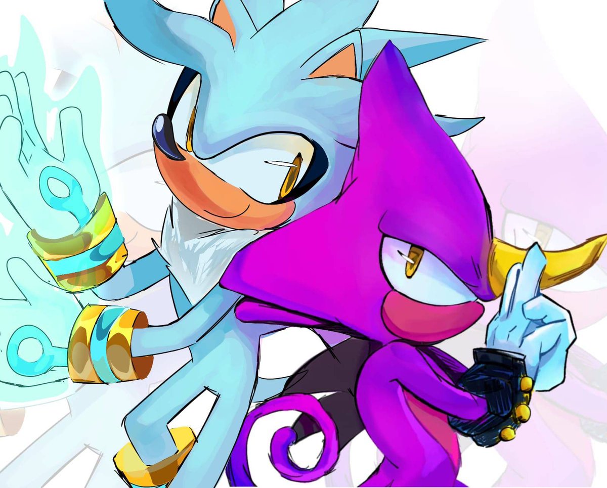 Collab with <a href="/P1ctur33/">Selenite 🦴</a> (I drew Espio)