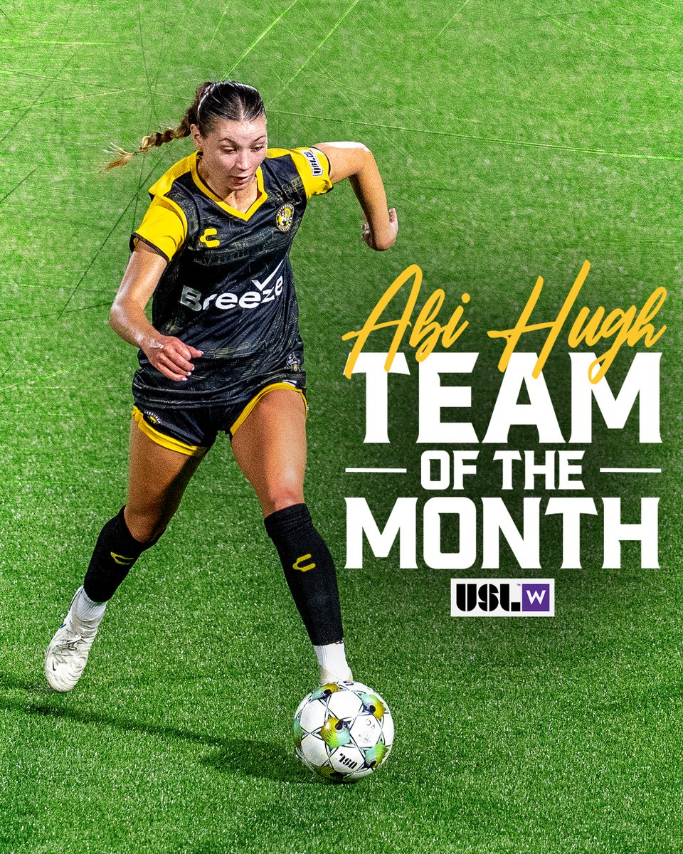 She's just like that! 🔥 Congrats to Abi for earning a well-deserved spot on the <a href="/USLWLeague/">USL W League</a> Team of the Month for June! 💥
 
Read more here: tr.ee/5ZA-lH8A7c
 
#RivetersRise