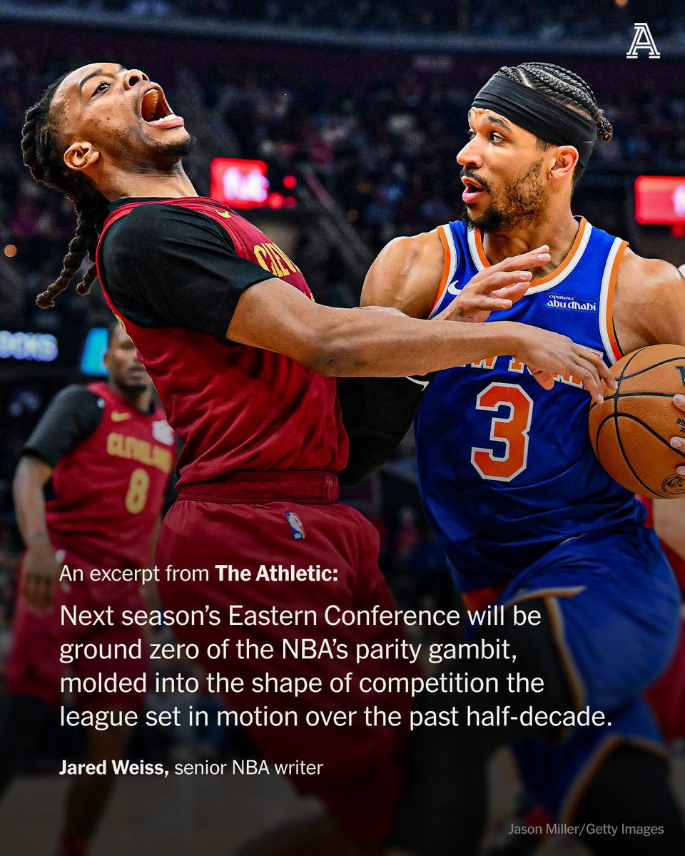 The Athletic (@theathletic) on Twitter photo You wanted parity in the NBA?
Well, you got it.
It's called the 2025-26 Eastern Conference, writes <a href="/JaredWeissNBA/">Jared Weiss</a>. You wanted parity in the NBA?
Well, you got it.
It's called the 2025-26 Eastern Conference, writes <a href="/JaredWeissNBA/">Jared Weiss</a>.