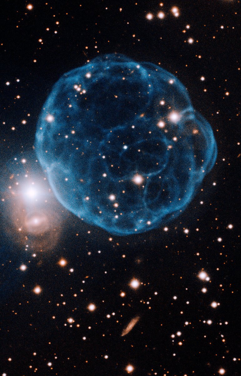 NOIRLabAstro's tweet image. The Universe really said, “let’s kick it!” ⚽️✨
Some nebulae form elegant spirals and clouds…K61 decided to become a soccer ball. 🤗
Nonetheless, Gemini North, one half of @GeminiObs, captured it beautifully. 😌
📷@GeminiObs/NOIRLab/NSF/AURA