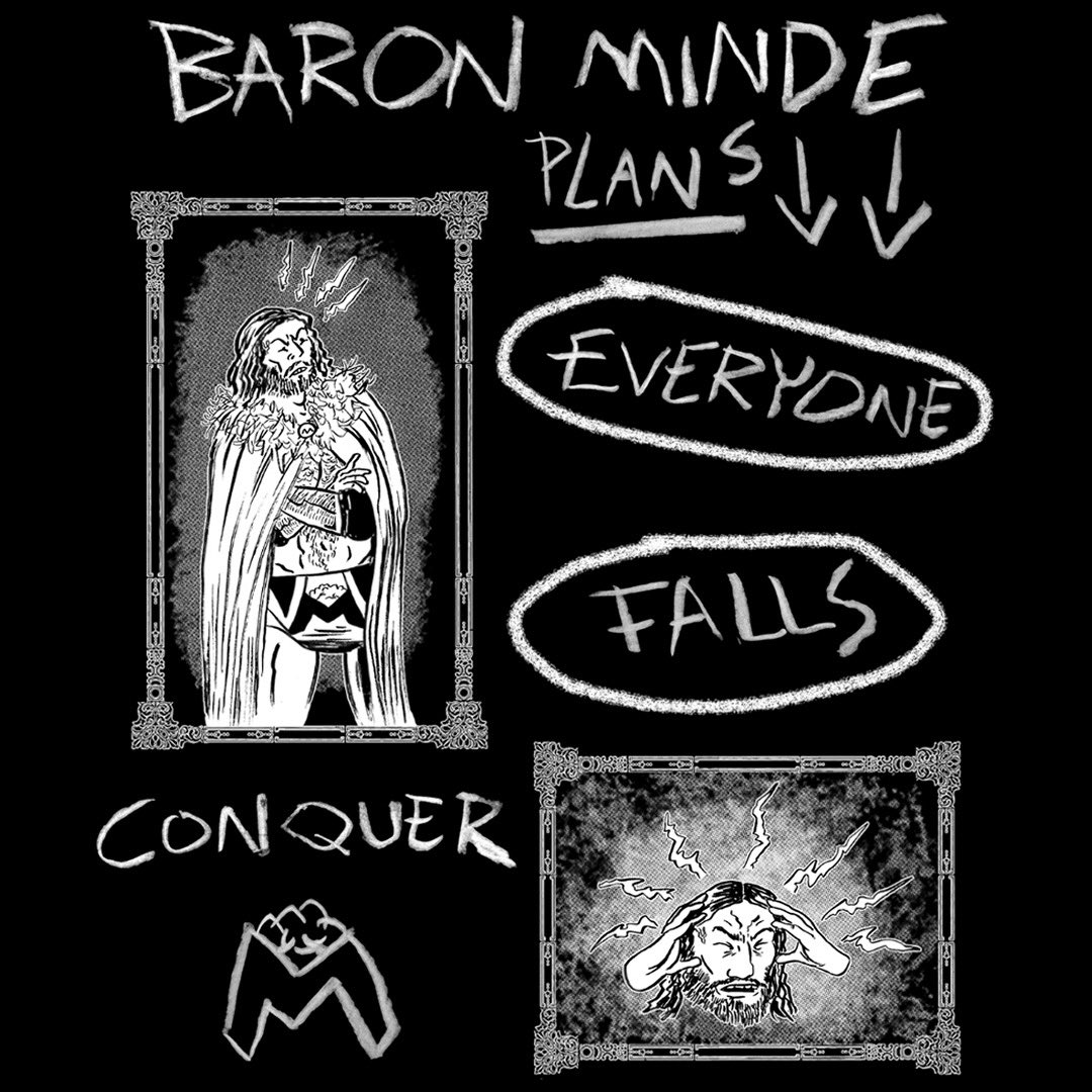 MindeEvilPlots's tweet image. Designed by @yeahdudecomics and now available on prowrestlingtees! I am the master of the diabolical! Now, you too, can feel a moment worthy of such glory!

prowrestlingtees.com/wrestler-t-shi…