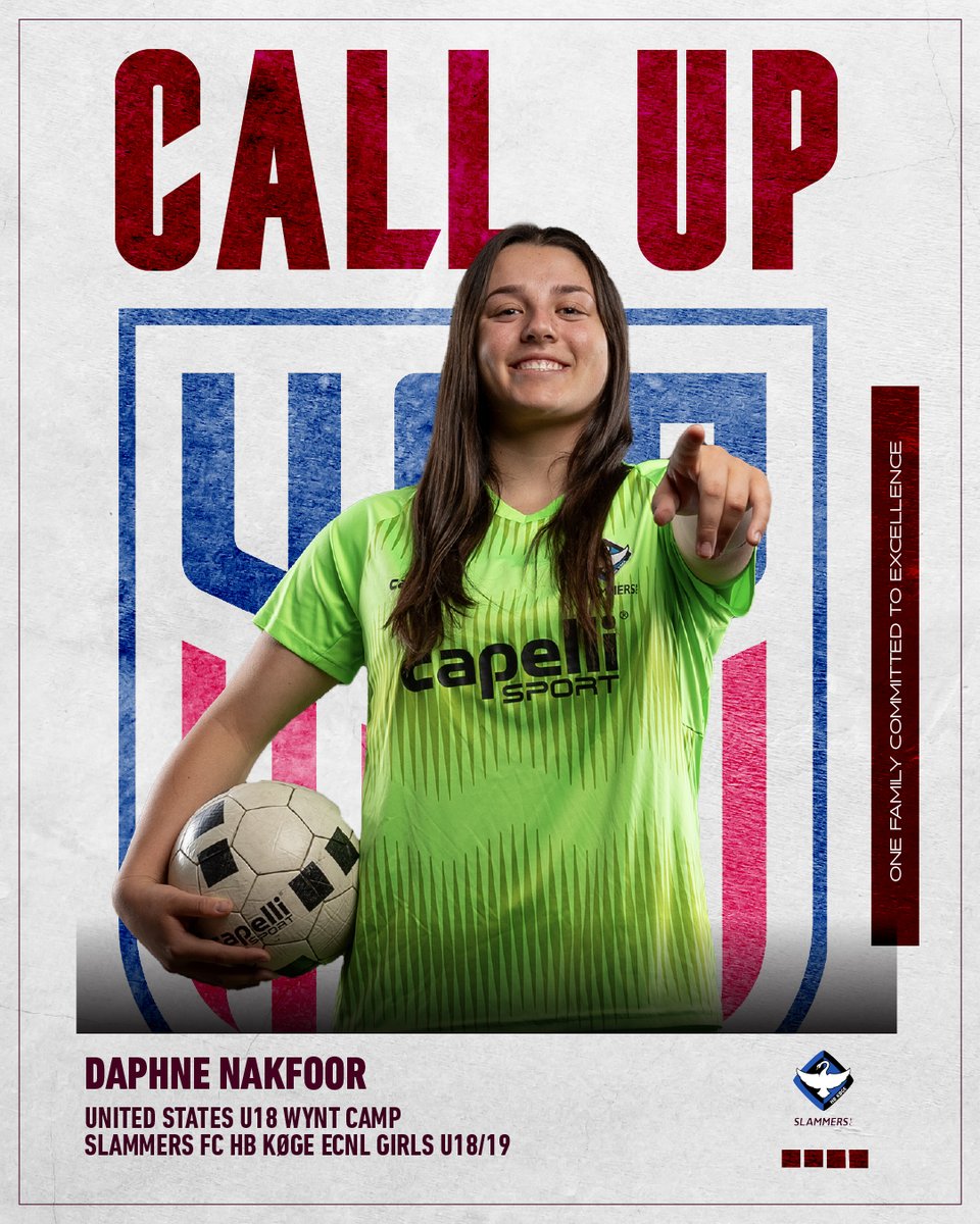 CDA SLAMMERS FC (@cdaslammersfc) on Twitter photo π<a href="/slammersfc/">Slammers Futbol Club</a>: CALL UP! π π Congratulations to Slammers FC HB KΓΈge ECNL Girls U18/19 player Daphne Nakfoor, who was called to United States U18 WYNT camp. We are proud of you!
#slammersfc #sfchbkoge #uswnt #usynt π<a href="/slammersfc/">Slammers Futbol Club</a>: CALL UP! π π Congratulations to Slammers FC HB KΓΈge ECNL Girls U18/19 player Daphne Nakfoor, who was called to United States U18 WYNT camp. We are proud of you!
#slammersfc #sfchbkoge #uswnt #usynt