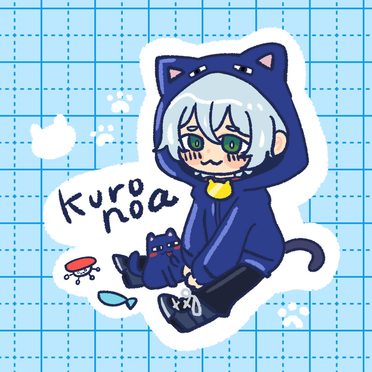 Uo2Pjuak's tweet image. なおーん🐈‍⬛🐾 
#クロノアの美術館