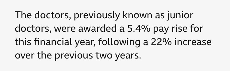 The country cannot be held to ransom by these avaricious vultures. Unleash AI. Flood the country with doctors. Train thousands of physician associates. This is our miners strike. bbc.co.uk/news/articles/…