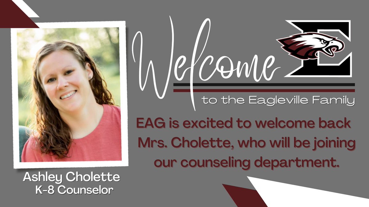 Welcome Back Mrs. Cholette! <a href="/Tim_PedigoEAG/">Tim Pedigo</a> <a href="/EAGbrownj/">Jason W Brown</a> <a href="/EAG_LacyTallman/">Lacy Tallman</a>