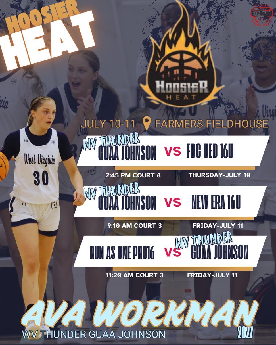 Ava_D_Workman1's tweet image. July is here! 📈🏀
Getting back after it this weekend!!
Come check us out.
@WVThunderUAA @Scottejohnson12 @Brian_Mallory