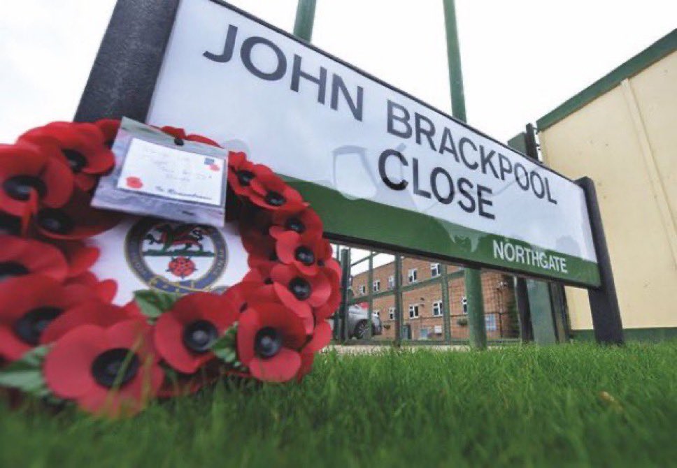 John had a housing development named after him in Crawley, John Brackpool Close. The development is home to 32 flats and five houses with the block of flats named John Brackpool Court. An amazing and fitting tribute 👏

Thank you for your service John ❤️

Lest we forget 🇬🇧