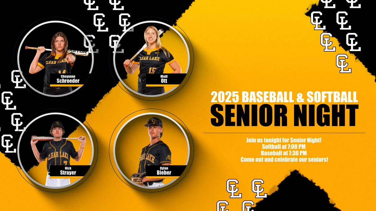 Join us tonight for Baseball &amp; Softball Senior Night! Come cheer on our teams in their final regular season game at Lions Field! ⚾️🥎🦁