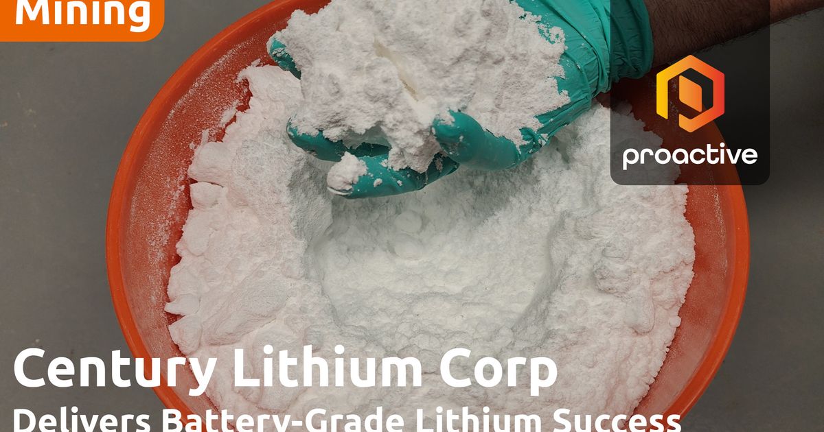 Century Lithium CEO Dr. Bill Willoughby sat down with Steve Darling of @Proactive_CA to discuss today's announcement of a major milestone for the company.

Watch here: bit.ly/4nDk1LH