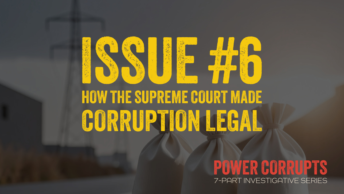 dickmunson's tweet image. 🏦How did utility corruption become legal?
Supreme Court decisions opened dark money floodgates and made bribery nearly impossible to prosecute.
Ohio Senate races: $45K (2004) → $100M (2022)
The legal framework that enabled billions in corruption: tinyurl.com/power-corrupts… 6/7