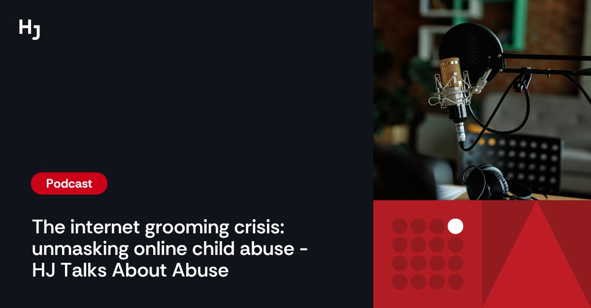 In the latest episode of HJ Talks Abuse, Alan Collins tackles the intricate and urgent issue of online child exploitation. 

The discussion draws from recent findings and highlights the role technology plays in both the problem and the solution.

🎧 bit.ly/4lBx3Yi