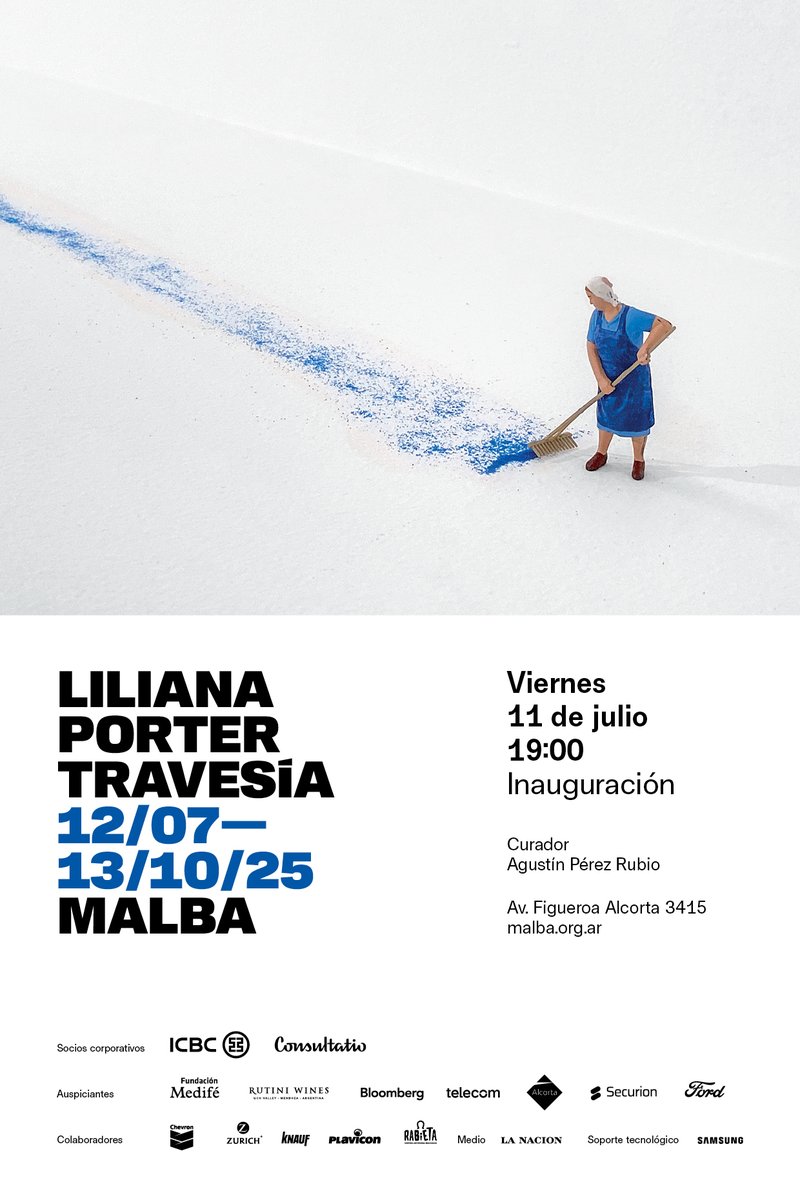 ¡DOBLE INAUGURACIÓN!
LILIANA PORTER
TRAVESÍA
📌Viernes 11 de julio a las 19:00
Inauguración con entrada libre y gratuita
¡Los esperamos!
