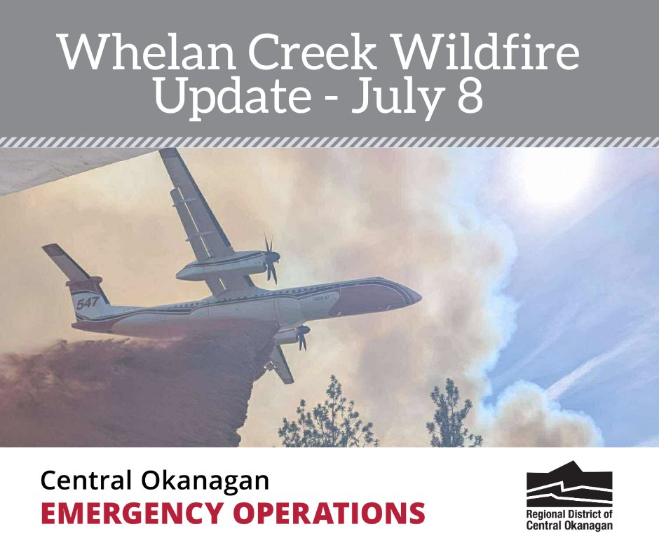 CO_Emerg's tweet image. 🚨 Wildfire Season Update – Whelan Creek Wildfire🚨
As wildfire season intensifies, we urge everyone to stay prepared and informed.
Whelan Creek Wildfire Update: Crews continue to work within the fire zone east of Kelowna International Airport. The wildfire is now classified as…