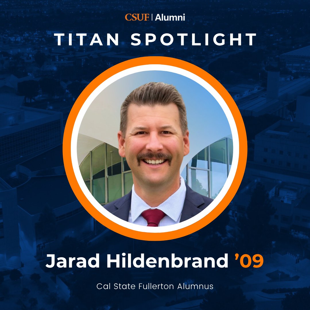 csufalumni's tweet image. Jarad Hildenbrand ’09 has been appointed as the next city manager for the city of Orange, effective August 11. Hildenbrand brings leadership experience from Laguna Hills, Stanton, La Habra Heights, and Villa Park. Read more: bit.ly/4nKRt3d