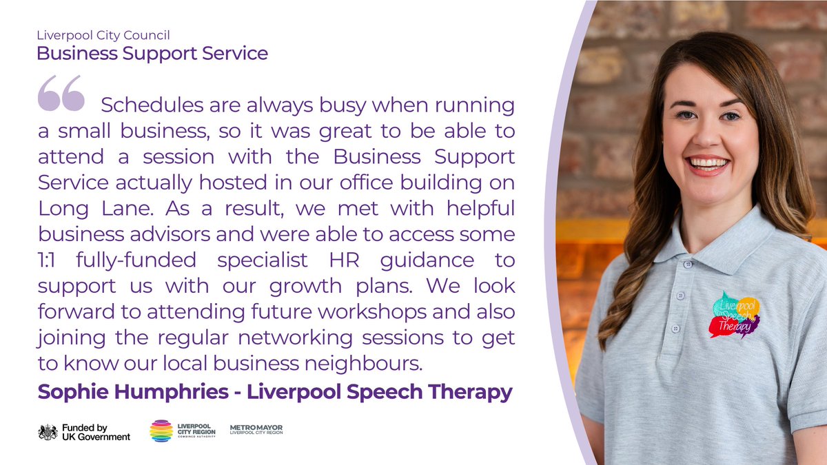 LpoolBizGrowth's tweet image. 📢 Long Lane businesses: join our lunchtime #networking Mon 14th July at Kitchen No.4 on Hanson Road, L9! Come and find out what support you can access like Sophie @livspeech did👇
For info about our #workshops & #networking sessions visit👉eventbrite.com/cc/long-lane-4…
@lpoolcouncil