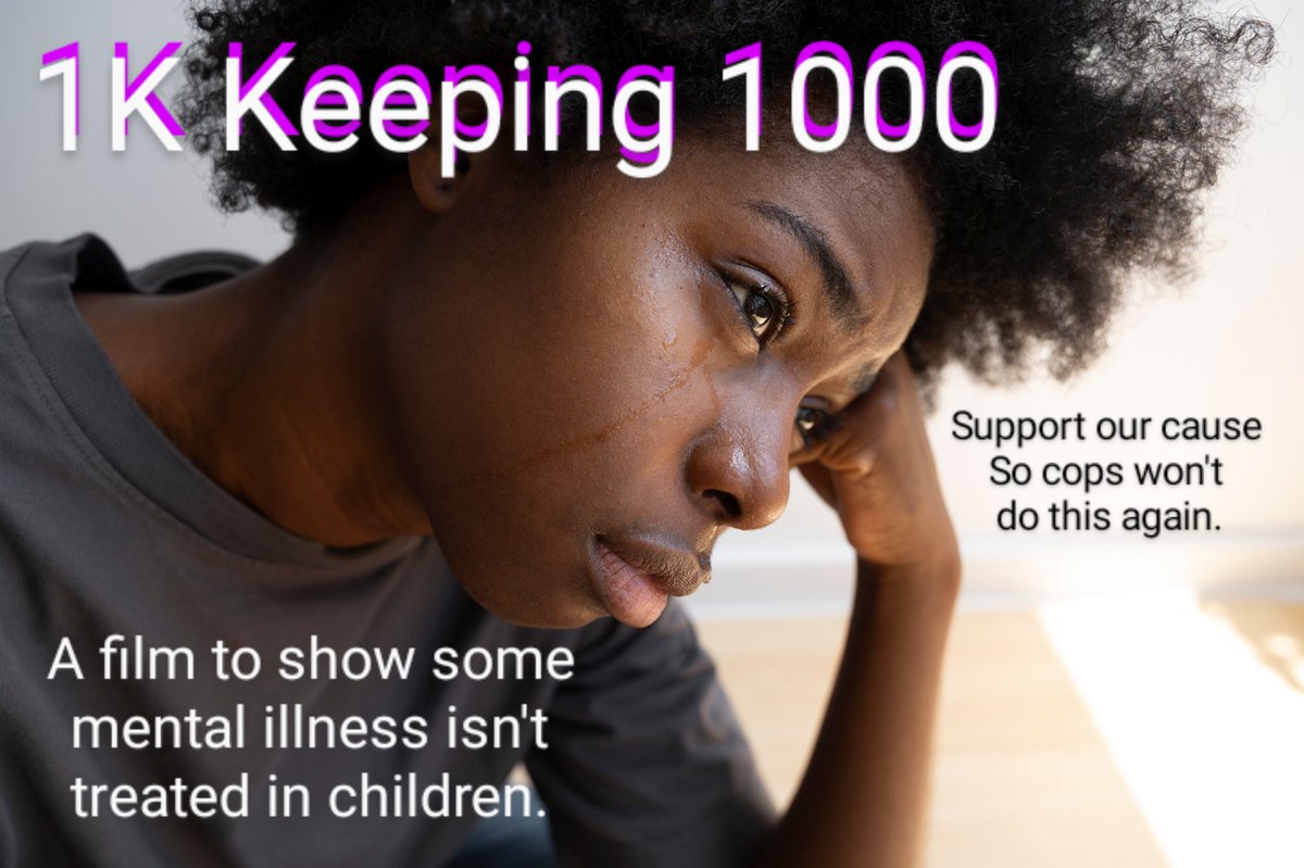 Our wants to help other kids and their families with mental illness issues. Help support our film and you can make a difference. seedandspark.com/fund/1k-film-p… #MentalHealthAwareness #BlackLove #blacklivesmatter #film #PoliceProtest #PoliceBrutality #Maryland #Entertainment #donte #teen