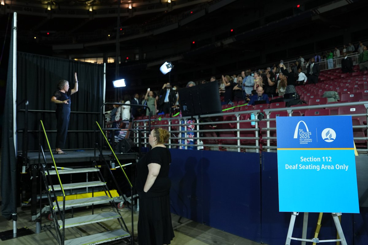 gc_apm's tweet image. Attending 62nd General Conference Session #GCS25 in St. Louis @AmericasCenter  or know someone who uses #AmericanSignLanguage?

ASL interpretation is provided live at field level, 50-yard line (west side), with clear visibility for Deaf attendees in Section 112.

See you there!…