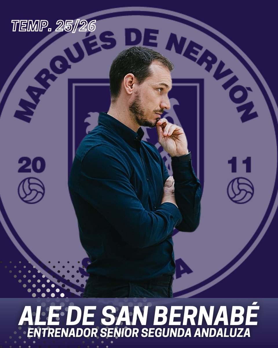 📢ALE DE SAN BERNABÉ 
🔝 Él apuesta por el proyecto de "su casa" y su club apuesta por él. 
🔜 En la temp 25-26 tendrá el reto de dirigir la nave más proyectable del club y la parcela deportiva de los equipos federados
🫂 Te deseamos todos los éxitos míster!!
<a href="/aledesanbernabe/">Alejandro de San Bernabé</a>