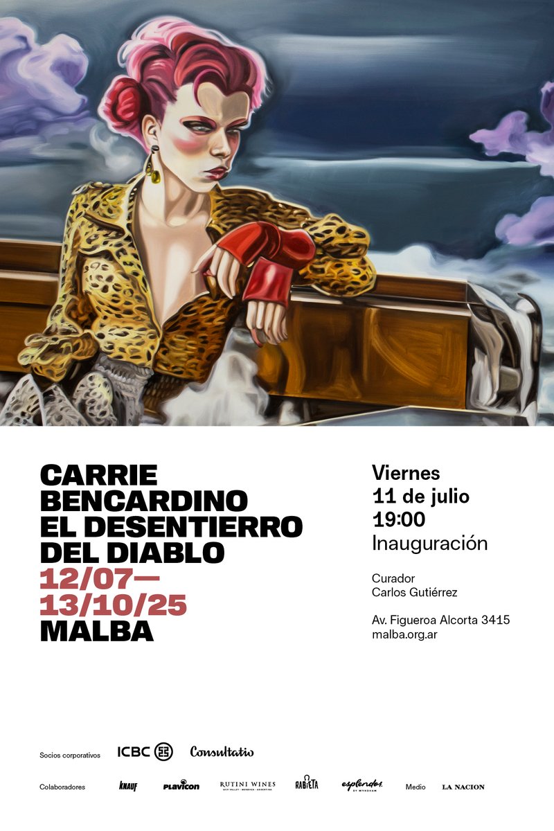 ¡DOBLE INAUGURACIÓN!
CARRIE BENCARDINO
EL DESENTIERRO DEL DIABLO
📌Viernes 11 de julio a las 19:00 
Inauguración con entrada libre y gratuita
¡Los esperamos!