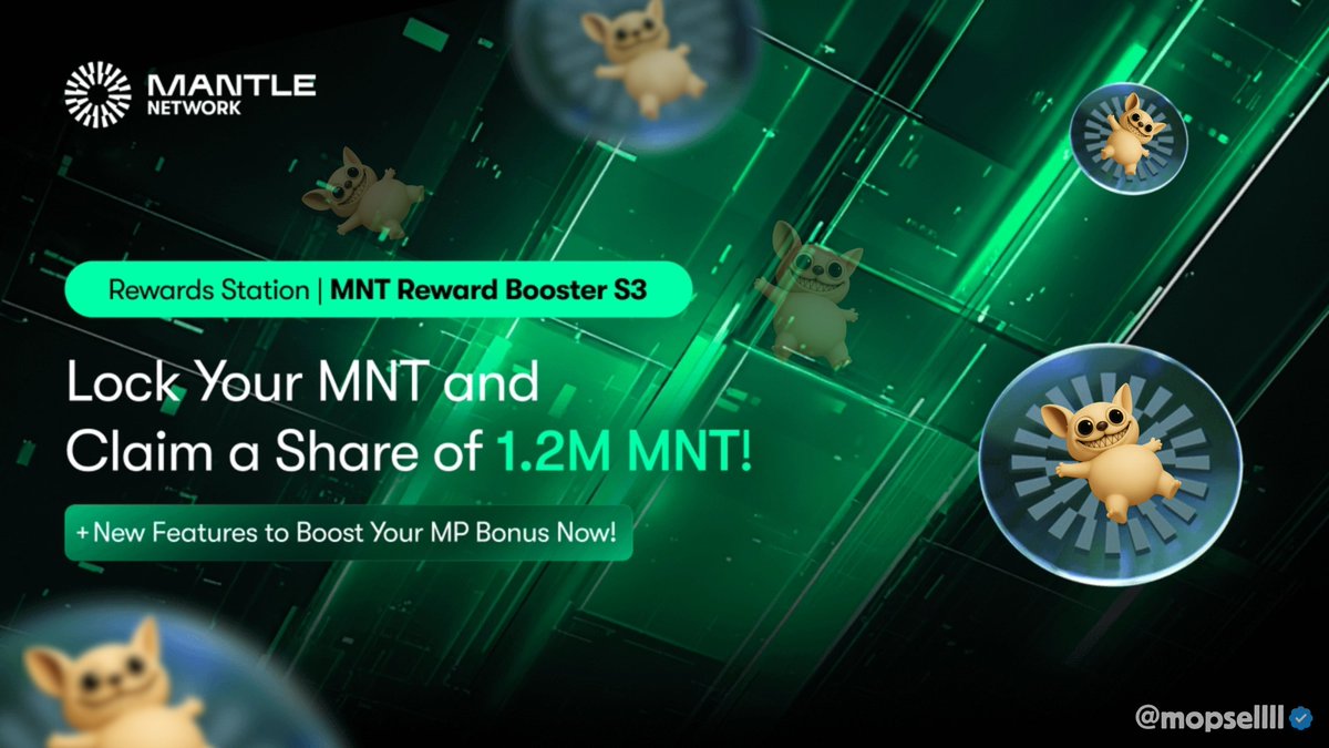 MNT Reward Booster

Season 2 just wrapped up, and without skipping a beat, Season 3 is live. Wish it worked like that for the Yapper season too

If you haven't joined yet, now's the perfect time. Why?

From July 8 to October 6, you can farm rewards from a 1.2M $MNT pool. Your