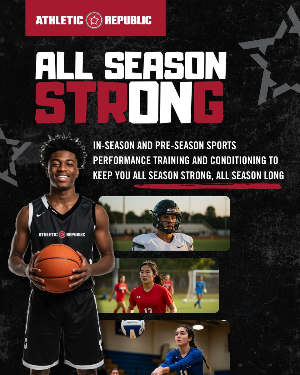 ⚡️ All Season Strong isn’t just a tagline, it’s our mission.

Whether you’re heading into your season or grinding to be ready for the next, we’ve got the science-backed training to keep you fast, powerful, and injury-resistant all season long.

Let’s train smarter. Let’s train