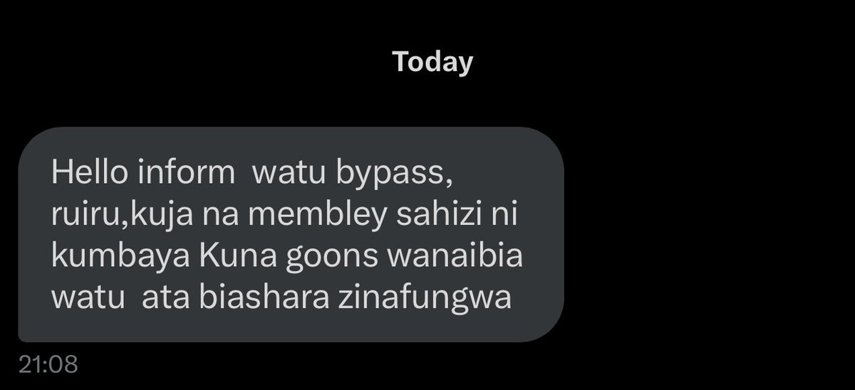 Anyone using bypass Ruiru take caution 🙏