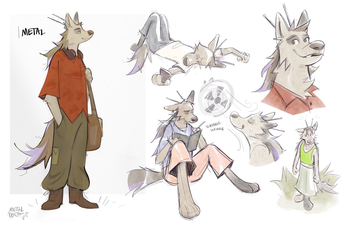 metald0g_'s tweet image. Metal sketchy ref/character sheet !! ⛓️🐕