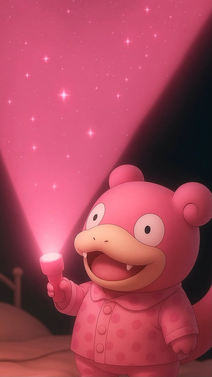 今流行りのロック画面をライトで照らす待ち受けがヤドンだけ無かったから私もChatGPTで作成したやぁん𐋋 פ⚆͡꤮̤⚆פ💕
AIだから微妙に違うとこはご愛嬌🤣
使いたいヤドラーの人ご自由にどうぞやぁん😌