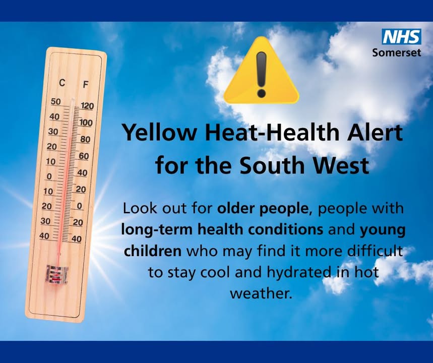 ❗ Anyone can become unwell when the weather is hot, but some are at higher risk than others, please help to look after them.

⚠️  Find out how you can beat the heat here: gov.uk/government/pub…