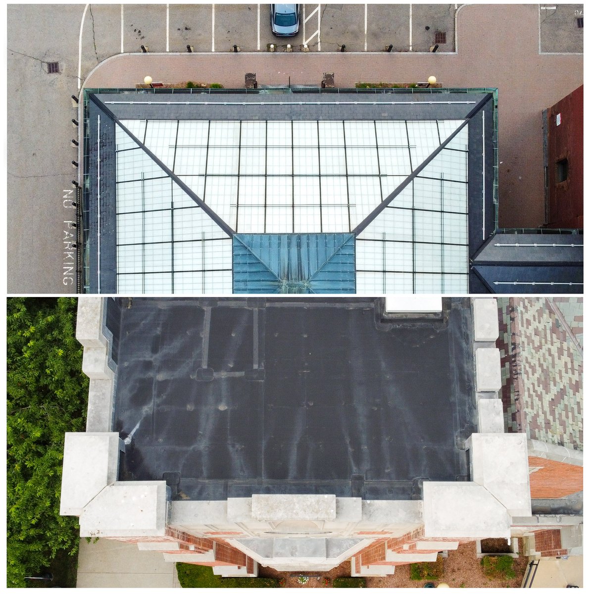 Making diptychs with the drone.