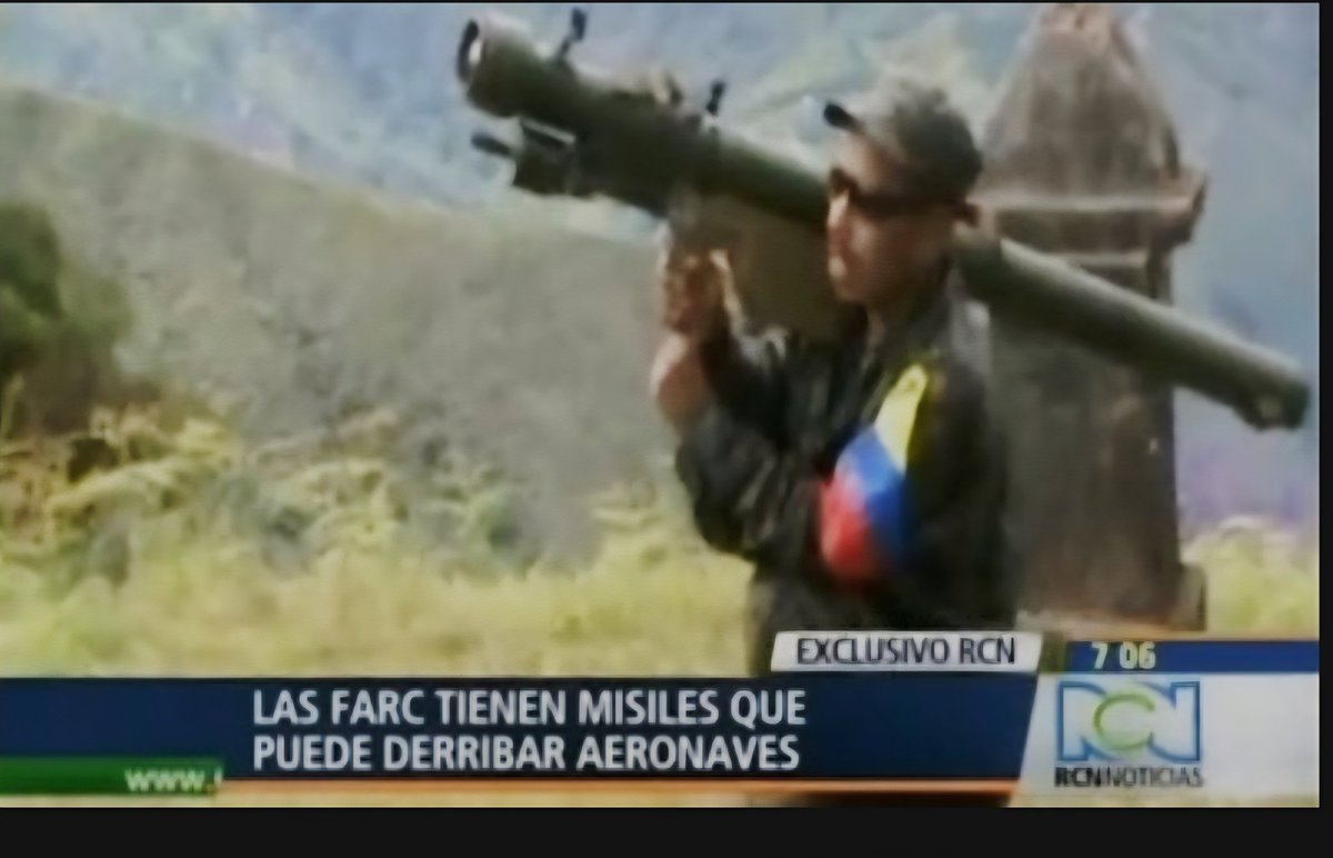 ‼️No es cierta la afirmación del sr  presidente:  (..Trajeron misiles tierra/aire Sam16, nunca había existido tal armamento en Colombia..).
Si han sido empleadas versiones de los misiles portatiles tierra-aire del tipo 9K38 Igla, en caso concreto por parte de las FARC