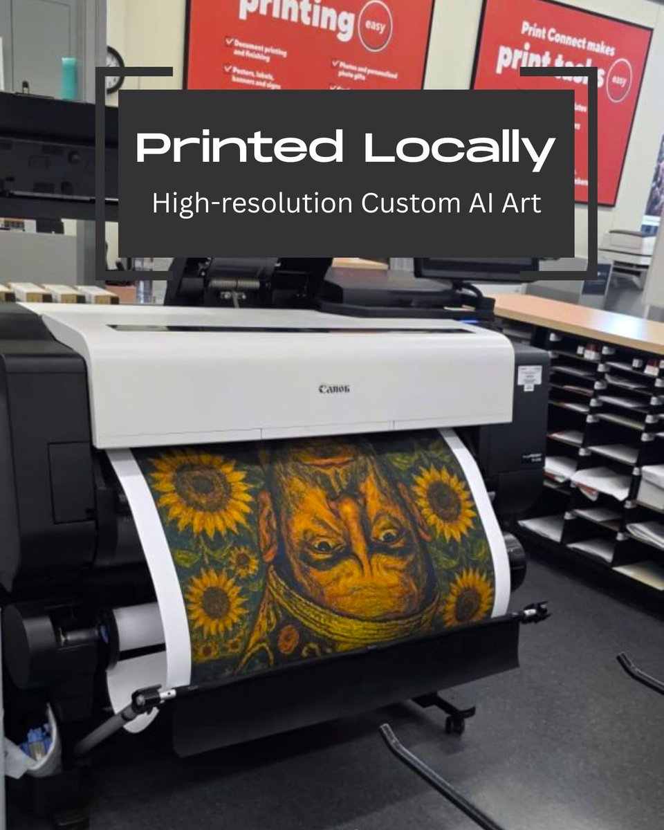 PurkTech's tweet image. Proof that when used right - AI is a beautiful thing. 🎨✨ For Jeramie's birthday, one of our techies and long time friend, we used AI to blend his face with his favorite icon, Biggie Smalls, in the style of Van Gogh. Got it printed, and safe to say he LOVED the result!! #AI