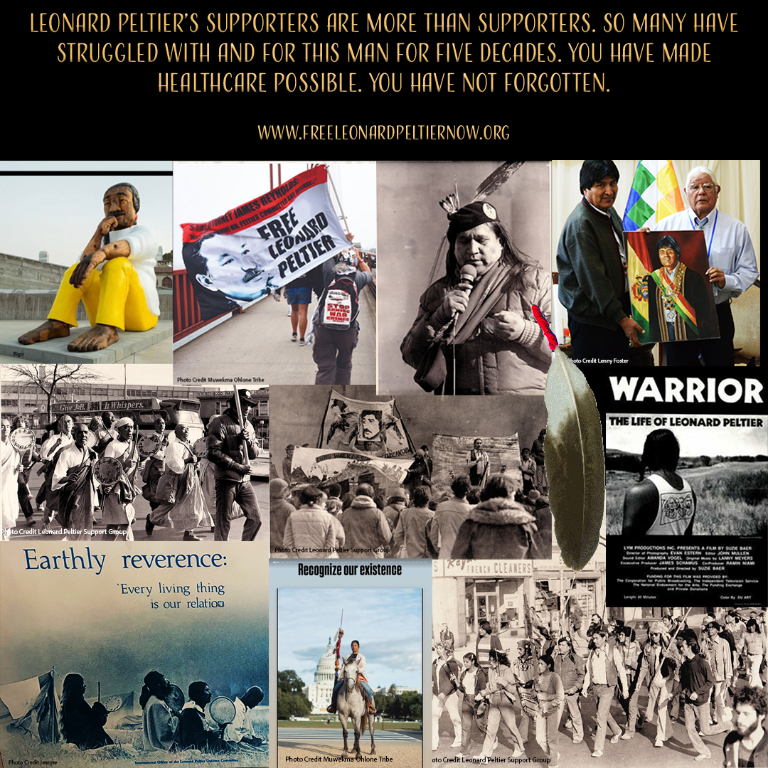 RealPeltierHQ's tweet image. Leonard Peltier’s supporters are more than supporters. So many have struggled with and for this man for five decades. You have not forgotten. You have made healthcare possible. You have not forgotten.
freeleonardpeltiernow.org
#LeonardPeltierFreed