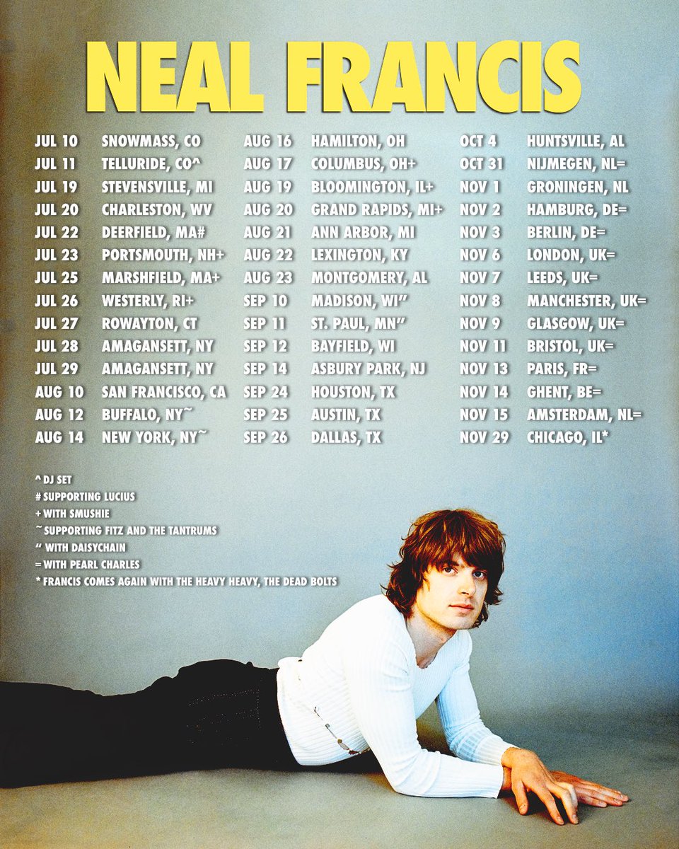 Neal Francis (@thenealfrancis) on Twitter photo Nina keeps on rolling 🚐 (name of our van)
Tix at 10atoms.com/NFtour
📸 <a href="/jackarnatz/">Jack Karnatz</a>
🎨 Will Turner & Rylie Jones Nina keeps on rolling 🚐 (name of our van)
Tix at 10atoms.com/NFtour
📸 <a href="/jackarnatz/">Jack Karnatz</a>
🎨 Will Turner & Rylie Jones