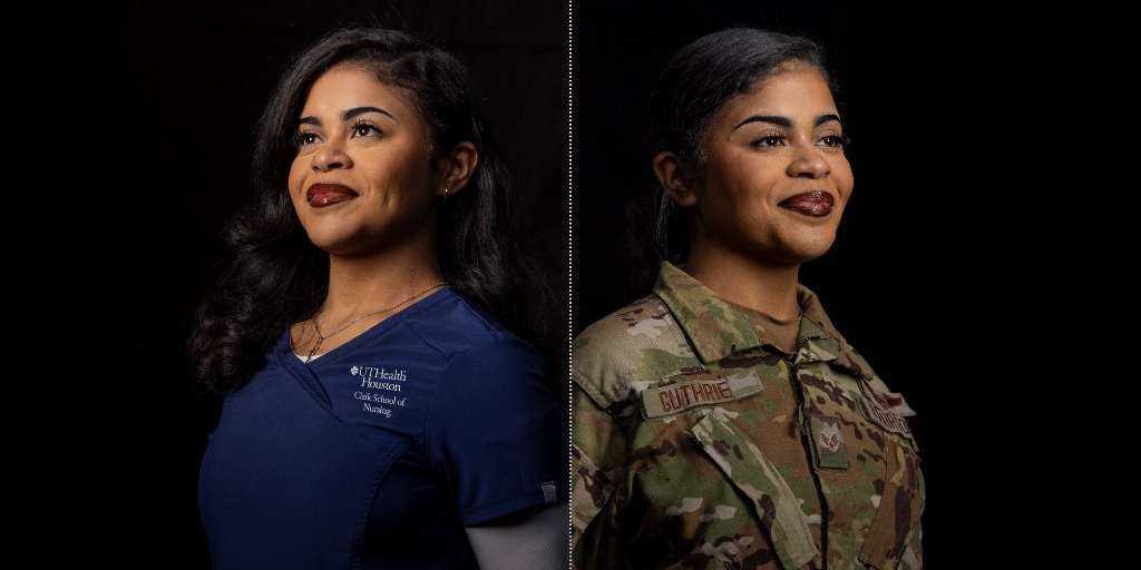 UTHealthHouston's tweet image. From training on the largest military aircraft to caring for the tiniest babies, Gianna Guthrie’s experiences helped her earn two scholarships while completing the accelerated Pacesetter BSN program at @CizikNursing. Watch her inspiring story! go.uth.edu/video-flying-h…