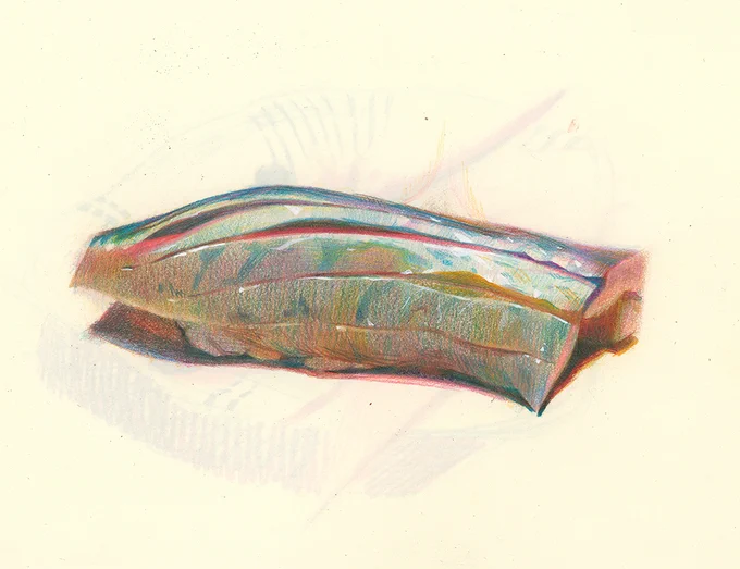 Omakase in Color Pencils