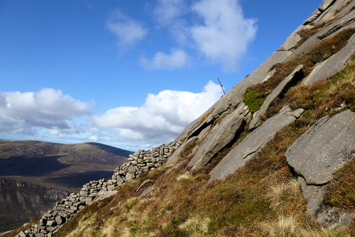 If you ever find that the Mourne Mountains don't offer enough of a challenge, try ascending Slieve Binnian from the south, from Silent Valley via Wee Binnian - it's pretty steep near the top. It's not a walk for the inexperienced and should not be attempted in poor visibility.