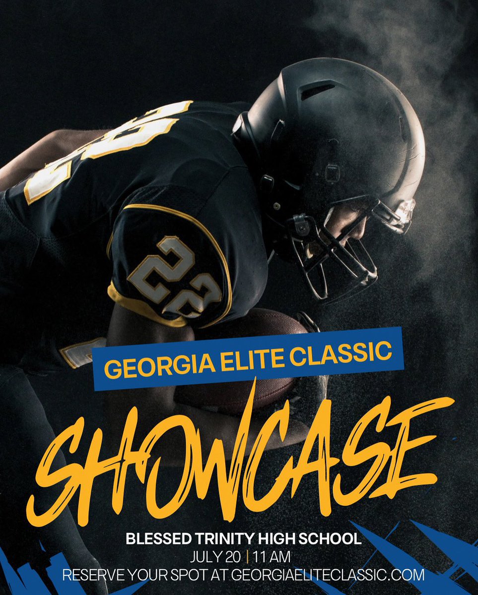 GAEliteClassic's tweet image. ⚠️ Just a FEW spots left!
The Georgia Elite Classic Showcase is almost here ⏳
📅 July 20 | 11 AM
📍 Blessed Trinity
Opportunity’s knocking — are you answering? 💥
Secure your spot before it’s gone! Register now at georgiaeliteclassic.com
#GeorgiaEliteClassic #LastCall #NextUp