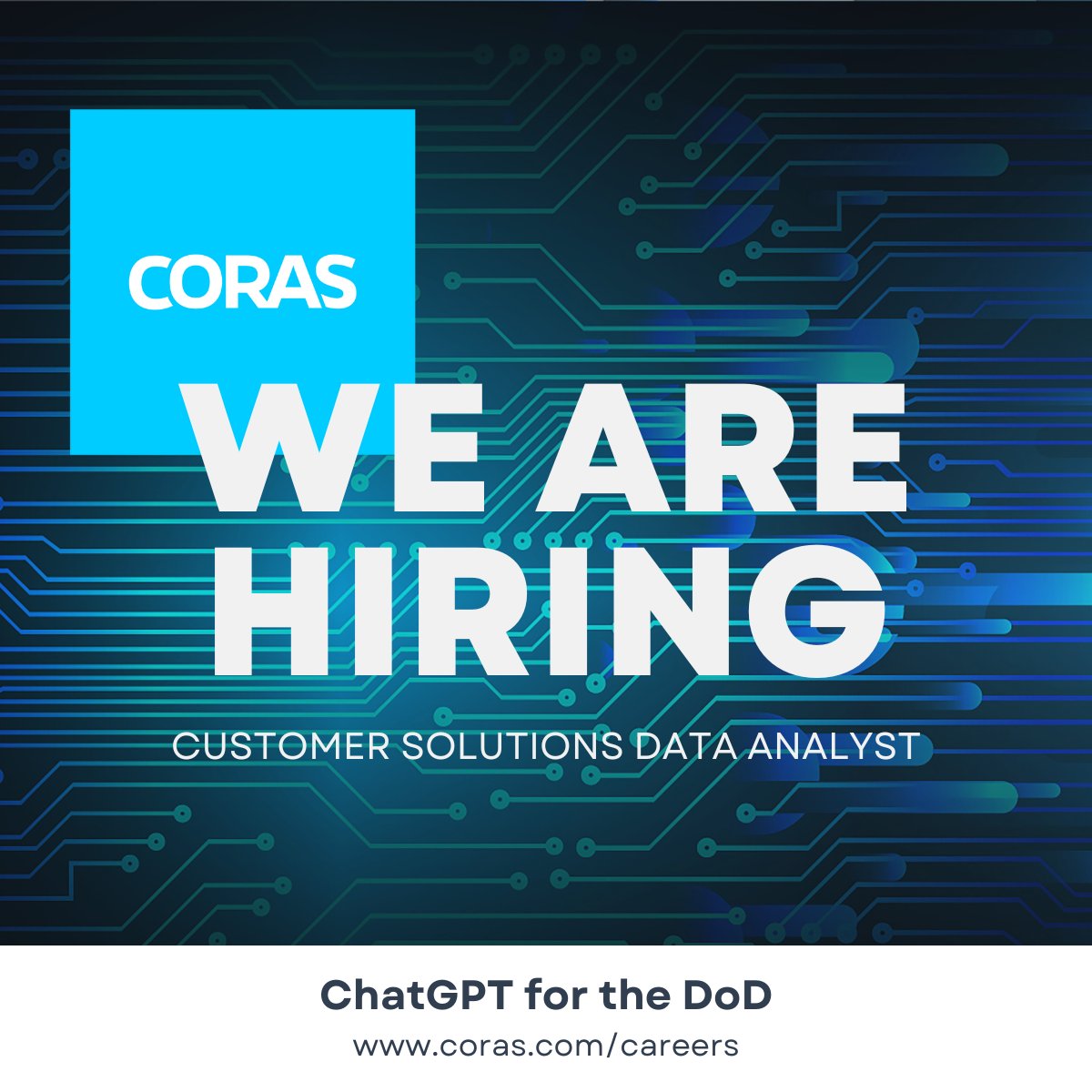 We are #hiring a #CustomerSolutions #DataAnalyst with strong architecture skills to design and deliver advanced solutions on the CORAS platform for federal and DoD customers.

Turn data into mission-ready action: ow.ly/3NWZ50WmwY2
#DoD #NAVAIR #PaxRiver #CustomerSolutions