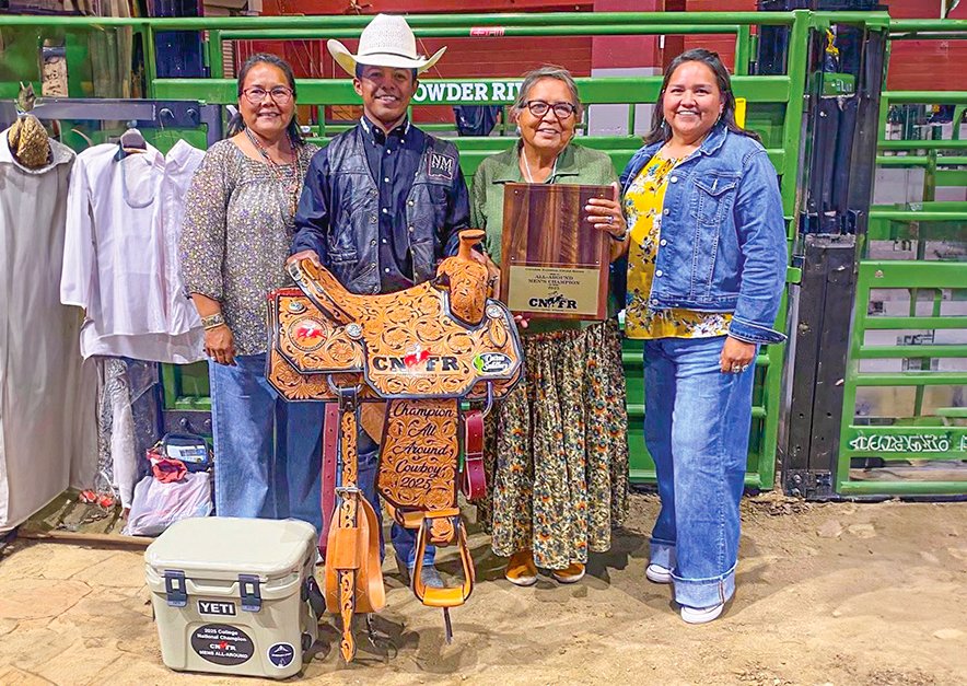 Congratulations to <a href="/nmsu/">New Mexico State</a>'s Brad Moreno, winner of the 2025 College Nat'l Finals Rodeo in Caspar, WY last month. The 23-year-old Diné cowboy is the nation’s top all-around champion in bull riding, roping &amp; other tough rodeo skills. New Mexico is proud! tinyurl.com/bdcpdcf3