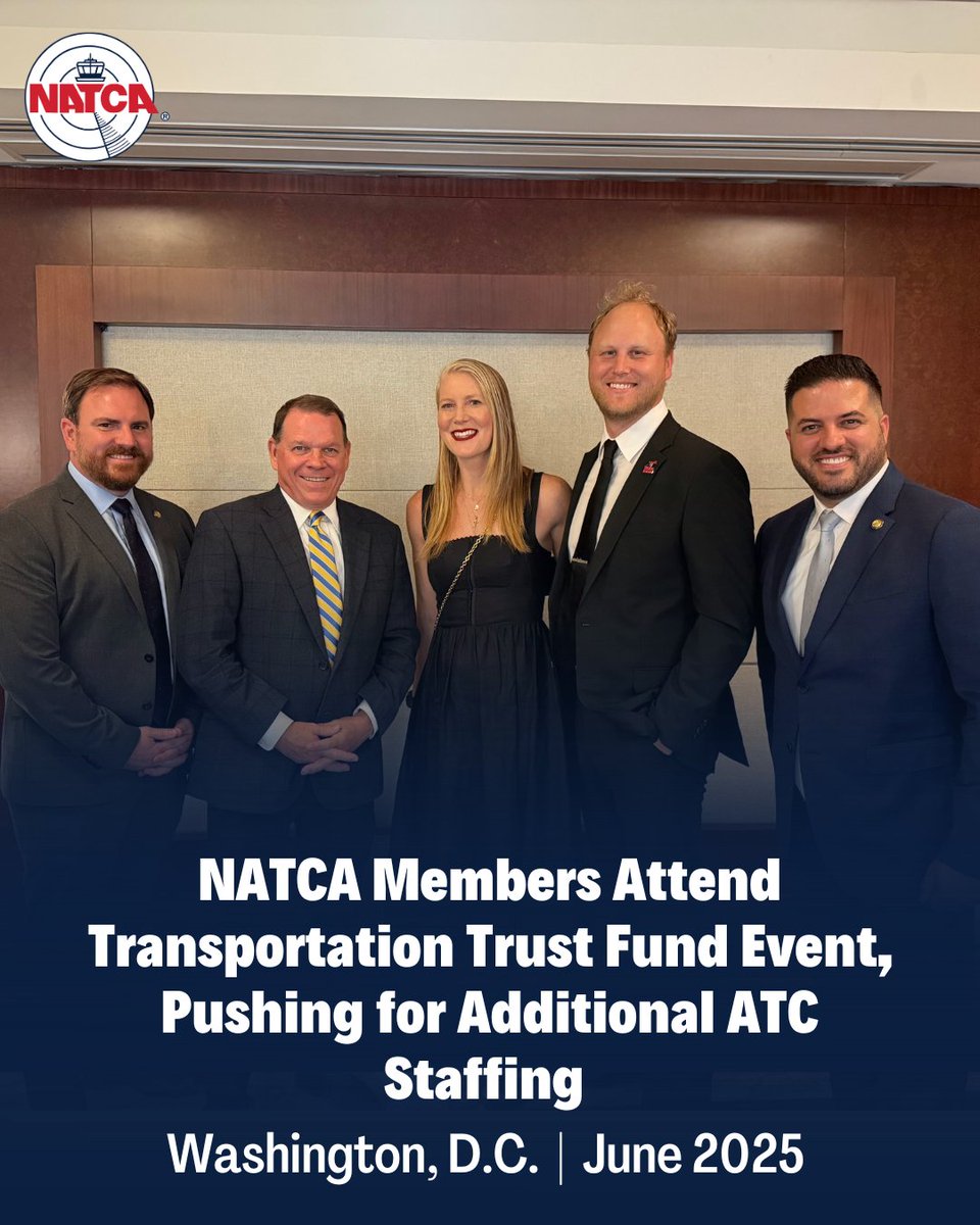 NATCA (@natca) on Twitter photo NATCA members, including President Nick Daniels, recently attended the Transportation Trust Fund event in Washington, D.C. During the event, Daniels engaged lawmakers, including <a href="/RepSamGraves/">Rep. Sam Graves</a>, about ATC staffing levels and ATC equipment modernization. NATCA members, including President Nick Daniels, recently attended the Transportation Trust Fund event in Washington, D.C. During the event, Daniels engaged lawmakers, including <a href="/RepSamGraves/">Rep. Sam Graves</a>, about ATC staffing levels and ATC equipment modernization.