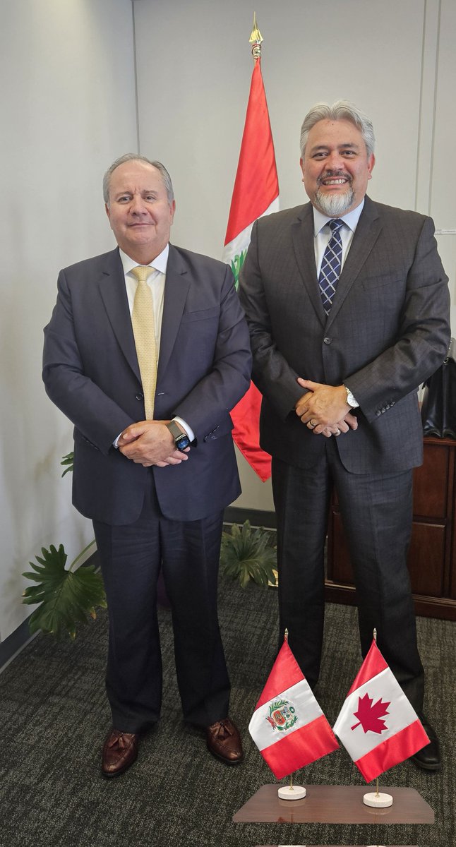 CANNEXION CORP (@cannexion) on Twitter photo Gratísima reunión con el Excelentísimo Señor Manuel Talavera Espinar, Embajador de Perú en Canadá. Conversando sobre mejoramiento genético animal, y la relación de mutuo beneficio 🇨🇦 🇵🇪 <a href="/GENCANADA1/">GENCANADA</a>
<a href="/InspectionCan/">Canadian Food Inspection Agency</a> <a href="/Senasa_Peru/">Senasa Perú</a> <a href="/midagriperu/">MIDAGRI PERÚ</a> <a href="/INIAPeru/">INIA Perú</a> <a href="/Jeandoieraci/">Jean-Dominique Ieraci</a> <a href="/PeruEnCanada/">Perú en Canadá</a> Gratísima reunión con el Excelentísimo Señor Manuel Talavera Espinar, Embajador de Perú en Canadá. Conversando sobre mejoramiento genético animal, y la relación de mutuo beneficio 🇨🇦 🇵🇪 <a href="/GENCANADA1/">GENCANADA</a>
<a href="/InspectionCan/">Canadian Food Inspection Agency</a> <a href="/Senasa_Peru/">Senasa Perú</a> <a href="/midagriperu/">MIDAGRI PERÚ</a> <a href="/INIAPeru/">INIA Perú</a> <a href="/Jeandoieraci/">Jean-Dominique Ieraci</a> <a href="/PeruEnCanada/">Perú en Canadá</a>