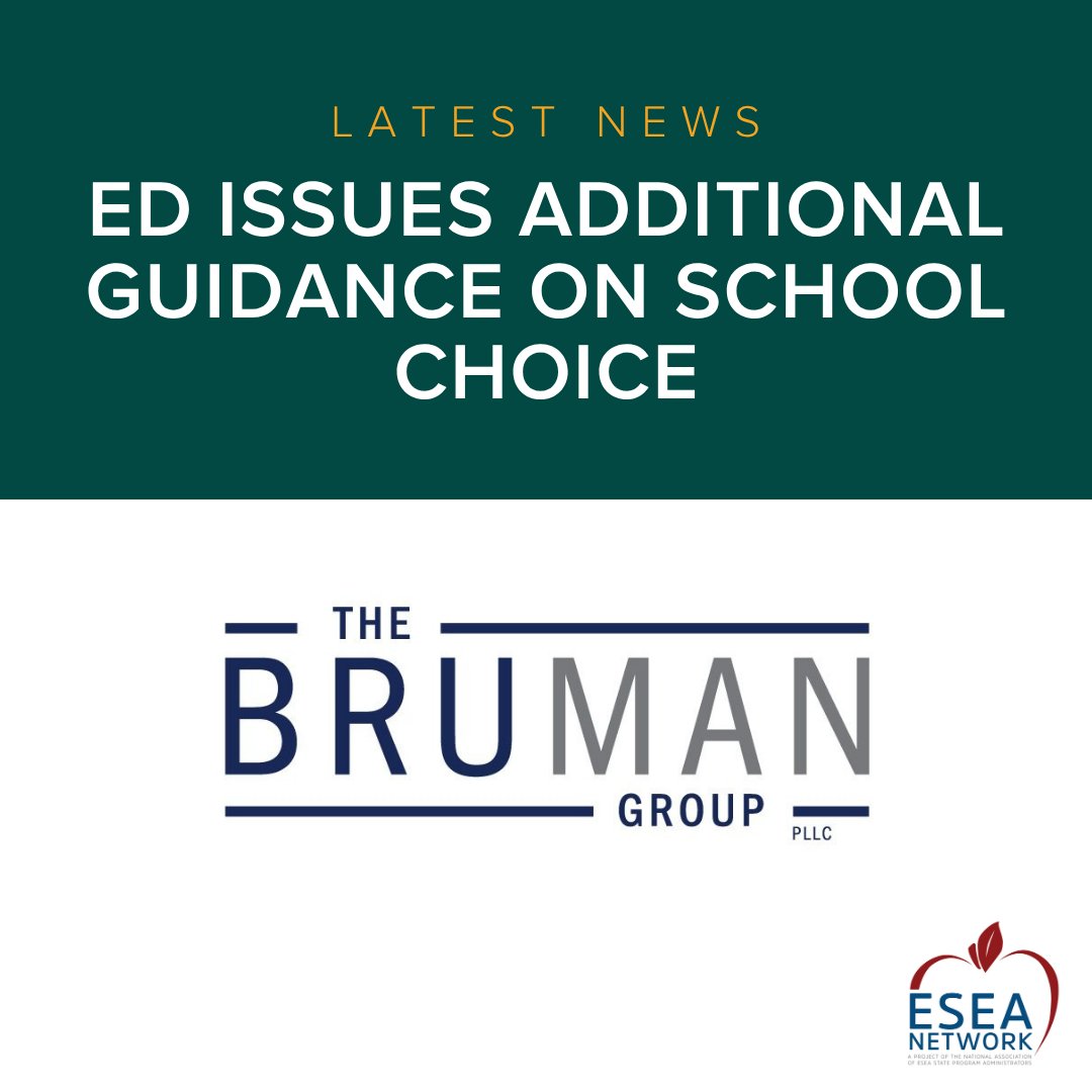 The U.S. Department of Education issued additional guidance on school choice options under Title I of ESEA. Find out more at: eseanetwork.org/news-and-resou…
#SchoolChoice #Education #ESEA #TitleI